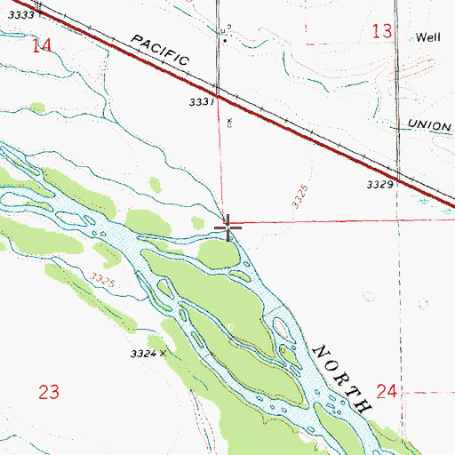 Topographic Map of Lost Creek, NE