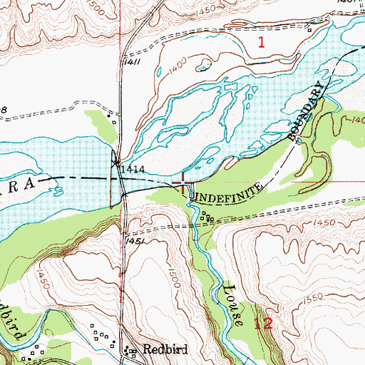 Topographic Map of Louse Creek, NE