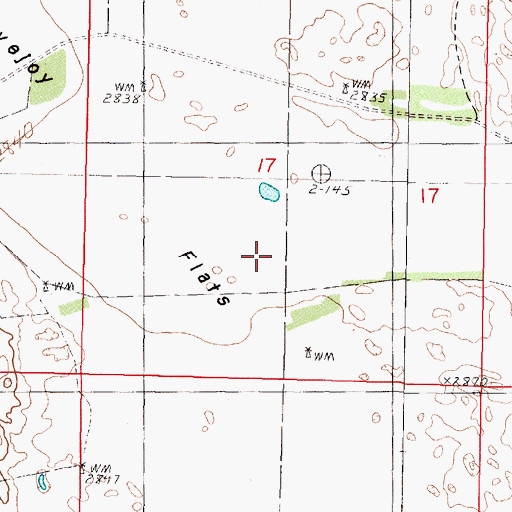 Topographic Map of Lovejoy Flats, NE