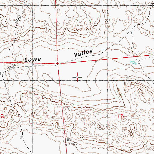 Topographic Map of Lowe Valley, NE