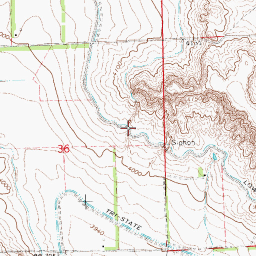 Topographic Map of Lowline Canal, NE