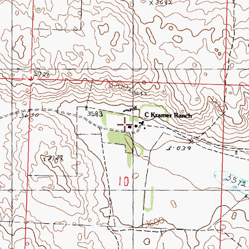 Topographic Map of C Kramer Ranch, NE
