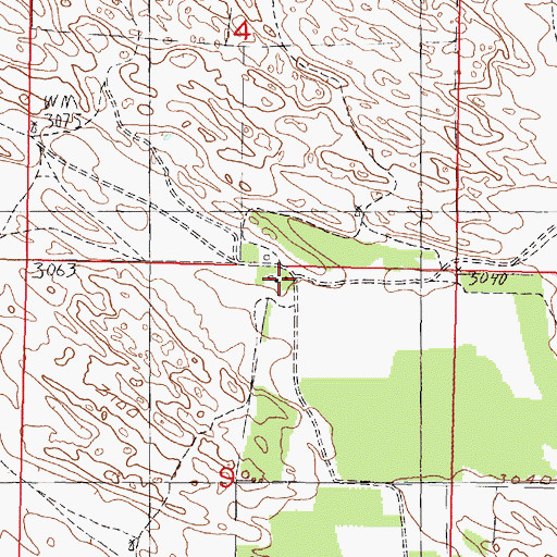 Topographic Map of Lutes Ranch, NE