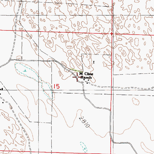 Topographic Map of M Cline Ranch, NE