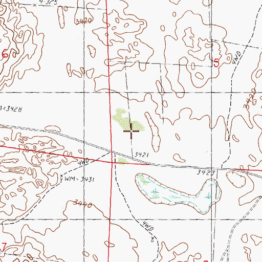Topographic Map of MacBeth Ranch, NE
