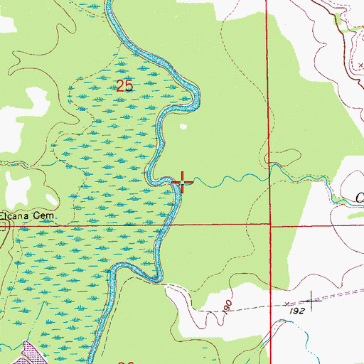Topographic Map of Candy Creek, AR