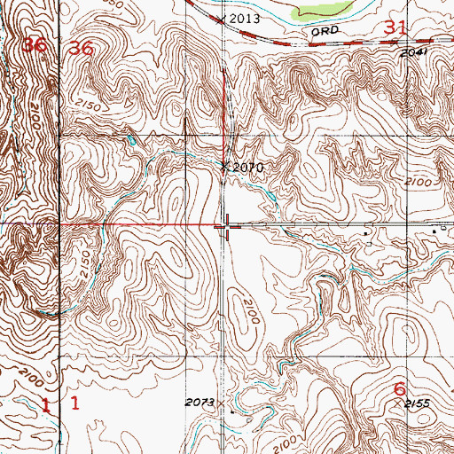 Topographic Map of Maiden Valley School, NE