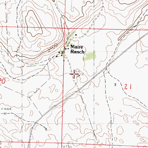 Topographic Map of Maire School, NE
