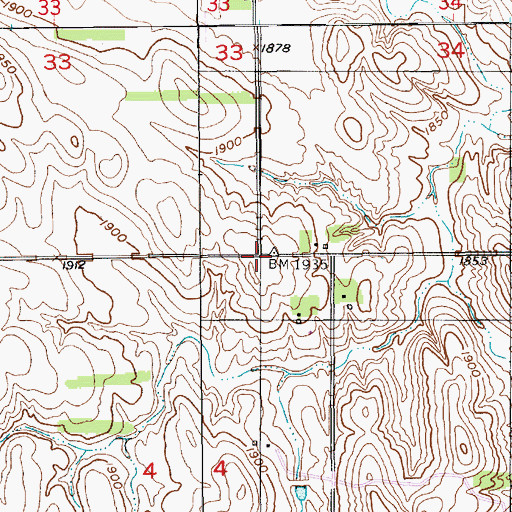 Topographic Map of Maple Hill School (historical), NE