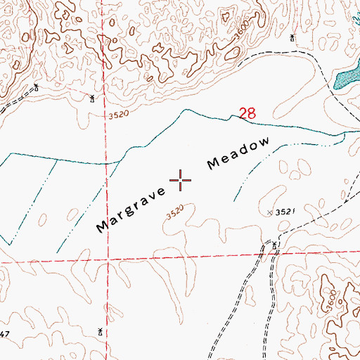Topographic Map of Margrave Meadow, NE