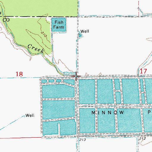 Topographic Map of Conley Creek, AR