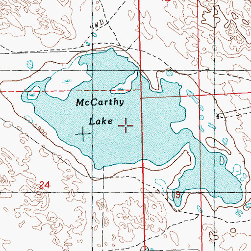 Topographic Map of McCarthy Lake, NE