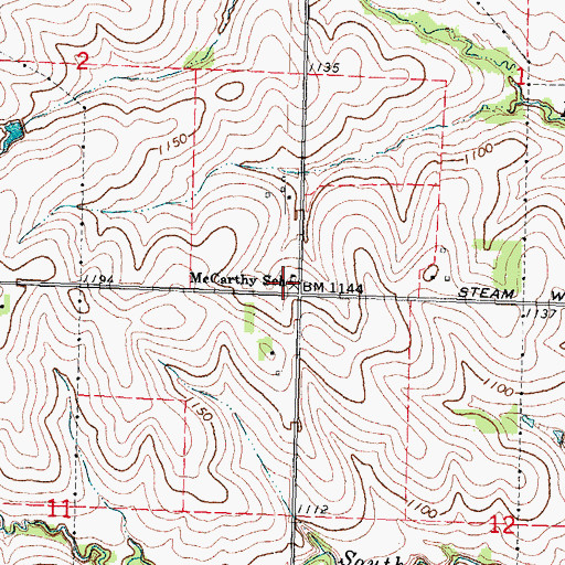 Topographic Map of McCartney Public School, NE