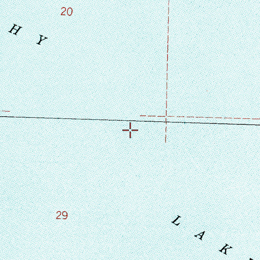Topographic Map of Lake McConaughy, NE