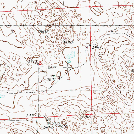 Topographic Map of McCullock Ranch, NE