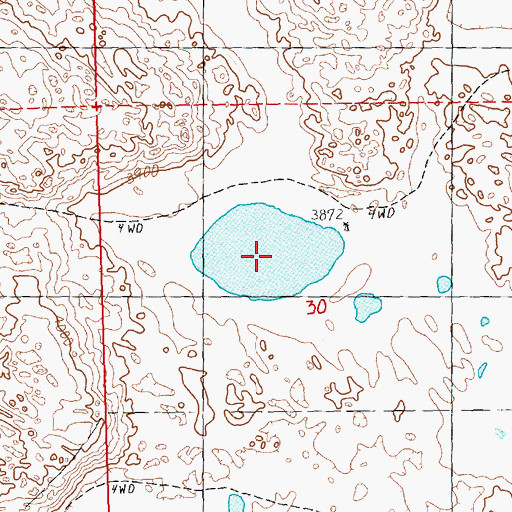 Topographic Map of McFall Lake, NE