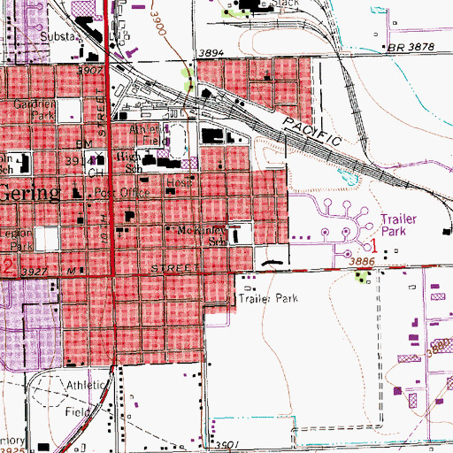 Topographic Map of McKinley School (historical), NE