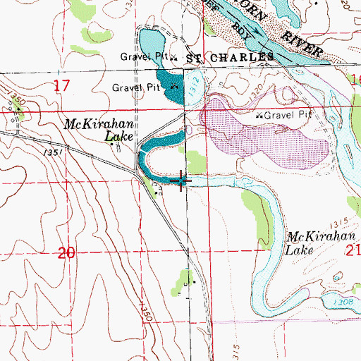 Topographic Map of McKirahan Lake, NE