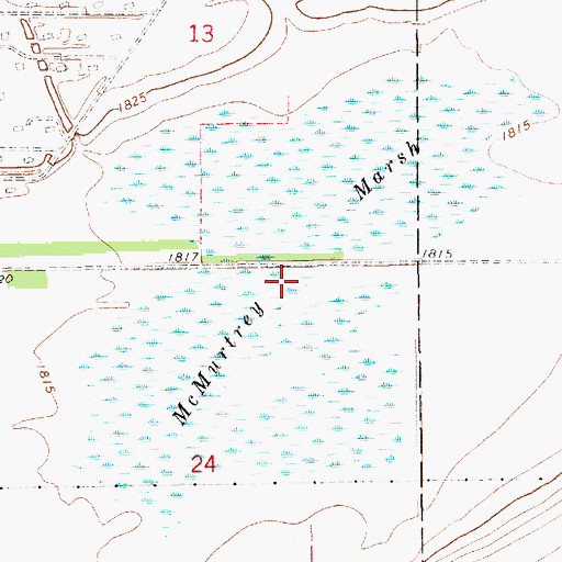 Topographic Map of McMurtrey Marsh, NE