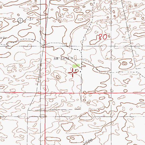 Topographic Map of McNamara Ranch, NE