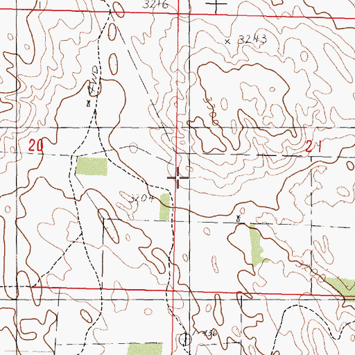 Topographic Map of McPherson School, NE