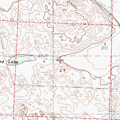 Topographic Map of Medicine Lake School, NE