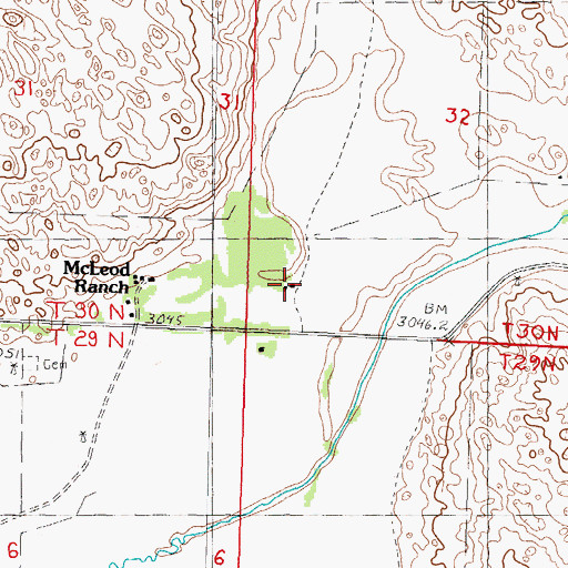 Topographic Map of Merry Land Park, NE