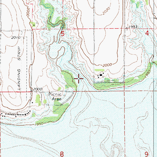 Topographic Map of Mill Creek, NE