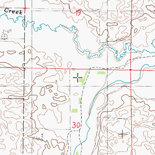Topographic Map of Miller Ranch, NE
