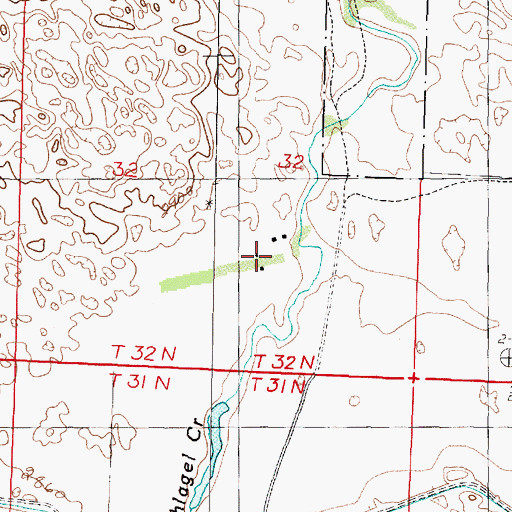 Topographic Map of Miller Ranch, NE
