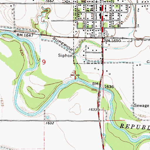 Topographic Map of Minnie Creek, NE