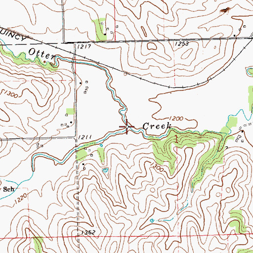 Topographic Map of Minnow Creek, NE