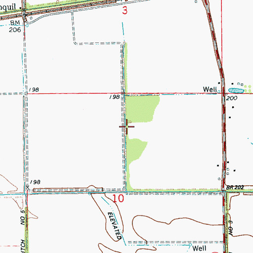 Topographic Map of Ditch Number 4, AR