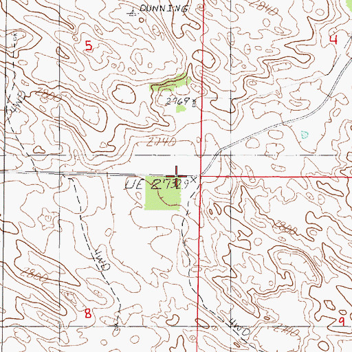 Topographic Map of Mizpah School, NE