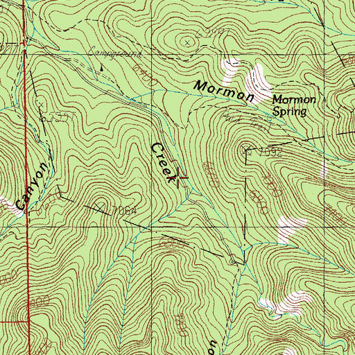 Topographic Map of Morse Canyon Campground, AZ