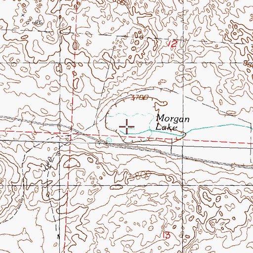 Topographic Map of Morgan Lake, NE