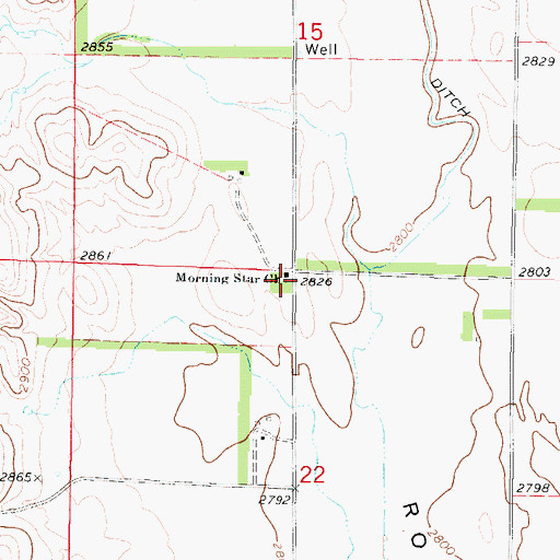 Topographic Map of Morning Star Church, NE