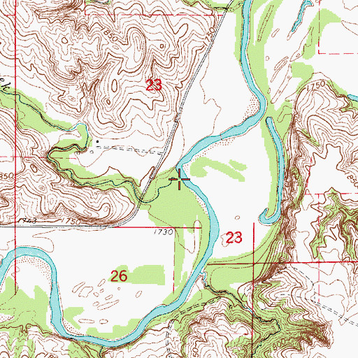 Topographic Map of Morse Creek, NE