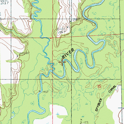 Topographic Map of First Creek, AR