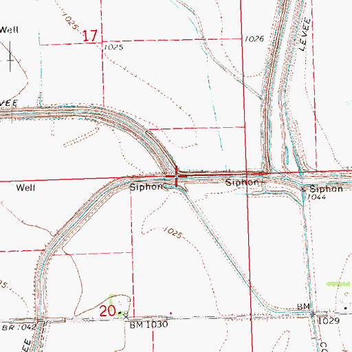 Topographic Map of Mud Creek, NE