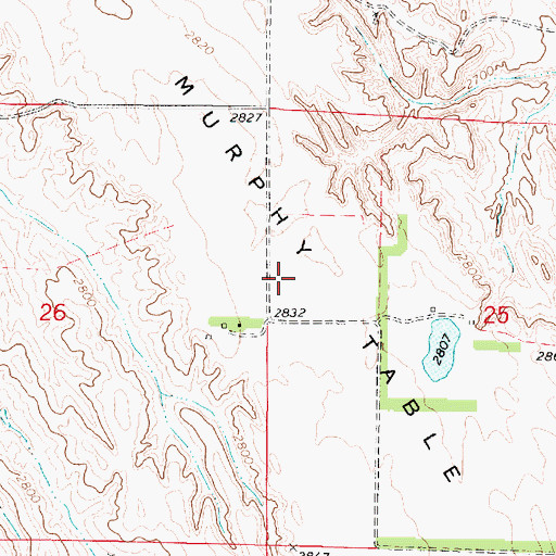 Topographic Map of Murphy Table, NE