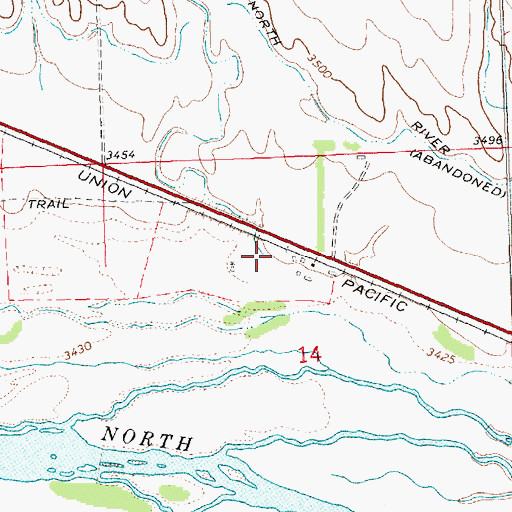 Topographic Map of Mutton Creek, NE
