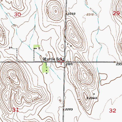 Topographic Map of Myrtle School (historical), NE