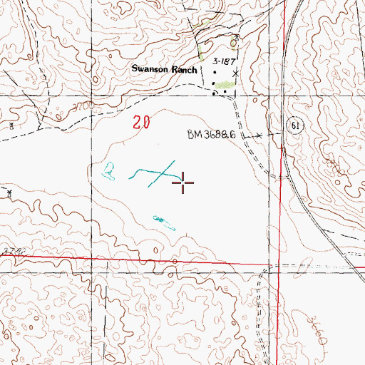 Topographic Map of Neilson Lake, NE