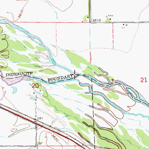 Topographic Map of Ninemile Channel, NE