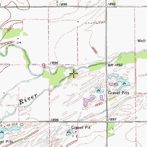 Topographic Map of North Channel Platte River, NE