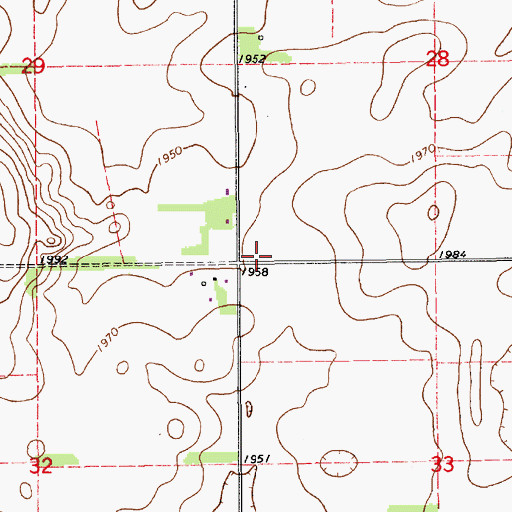Topographic Map of North Star School, NE