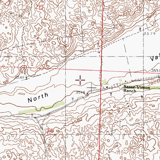 Topographic Map of North Valley, NE