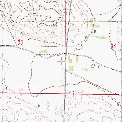 Topographic Map of North Wrage School, NE