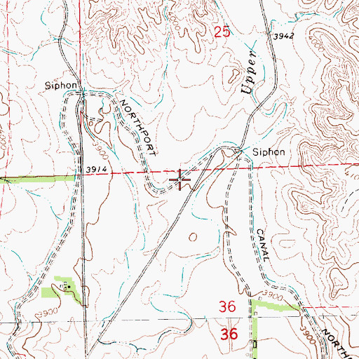 Topographic Map of Northport Canal, NE
